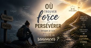 Où trouver la force de persévérer lorsque je suis tenté de renoncer ?